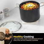 Guy Fieri's Flavortown Laser Titanium 8-Quart Stock Pot - Image 3