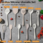 Onader Kitchen Cooking Utensils Set, Heat Resistant & Nonstick Cookware Friendly - Image 2