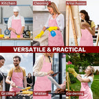 2 Pcs Plus Size Chef Apron, Unisex Professional Apron - Image 7
