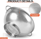 Kaishun Colander Stainless Steel 5-Quart, Strainer - Image 3