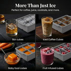 KitchFort Large Silicone Ice Cube Tray, Easy Release 2" Big Ice Cubes - Image 7