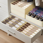 Joyoldelf Sock Drawer Organizer Divider 4 Packs Underwear Organizer, 2 x 24 - Image 4