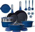 CAROTE 22pcs Pots and Pans Set Non Stick, Nonstick Cookware Set, by CAROTE