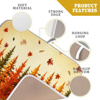 Autumn Drying Matt Kitchen Counter Small Absorbent Coffee Mat Fall Forest - Image 4