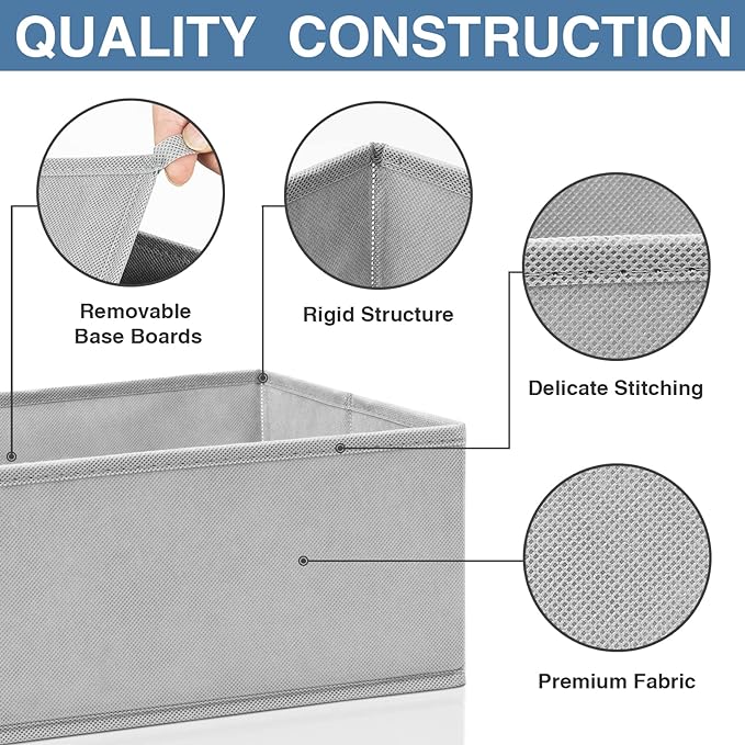 Criusia Drawer Organizer Clothes 12 Pack, Dresser Organizer - Image 5