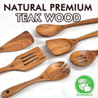 Wooden Spoons for Cooking, Cooking Utensils Set - Image 2