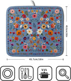 Lovely Flowers Dish Drying Mat - Image 2
