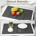 Large Stone Dish Drying Mat for Kitchen Counter, Foldable Water Absorbing - Image 8