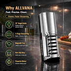 Electric Knife Sharpener for Kitchen, 3-Stage Professional Kitchen Knife - Image 2