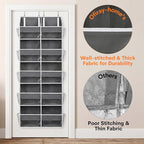 Over the Door Organizer 5 Tiers, Extra Large Behind Door Storage of 10 - Image 7
