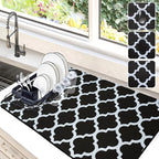 Dish Drying Mat for Kitchen Counter, Hide Stain Anti Absorbent for Kitchen by Etomiel