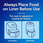 Reynolds Kitchens Air Fryer Liners Disposable, Unbleached Parchment Paper Sheets - Image 6
