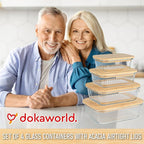 Ribbed Glass Tupperware Set - Image 9