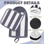 Reallnaive Oven Mitts and Pot Holders 4 Pcs Set - Image 3