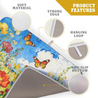 Cute Floral Dish Drying Mat for Kitchen Counter 18x24, Spring Summer Decorative - Image 4
