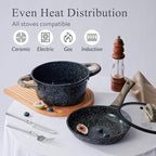 Pots and Pans Set Non Stick Non-Toxic 22 Pcs Ceramic Cookware Sets Nonstick - Image 4