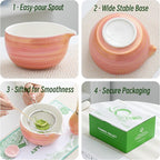 Matcha Whisk Set, Matcha Kit for Ceremony, 480 Ml Ceramic Bowl - Image 7
