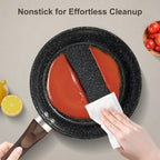 M MELENTA Pots and Pans Set Non Stick, Non-toxic Induction Cookware Kitchen - Image 3