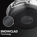 SNOWCLAD Hybrid Nonstick Stainless Steel Frying Pan - Image 6