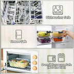 M MCIRCO [80 oz & 36 oz Extra Large Glass Food Storage/Baking Containers Set - Image 4