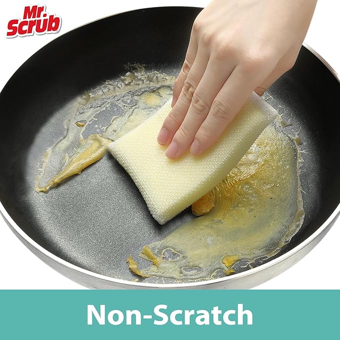 Sponges Kitchen Scrub Dish Sponge Scouring Pad, 24 Pads Cleaning Brush - Image 3