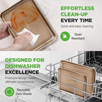 NutriChef 2 Piece Cookie Sheets - Image 7