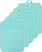 Oven Pot Holder with Pocket Cotton Heat Resistant Coaster Potholder Kitchen Hot by VEIKERY