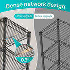 SINGAYE 6 Shelves Bathroom Organizers and Storage Shelf Wire Closet Metal - Image 3