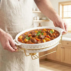 12" x 8" Ceramic Oval Casserole Dish - Image 5