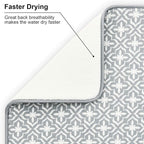 SUBEKYU Dish Drying Mats for Kitchen Counter, Microfiber Absorbent Dish - Image 3