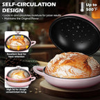 Bread Dutch Oven for Sourdough Baking, Joyfair Enameled Cast Iron Dutch Oven Pot - Image 3