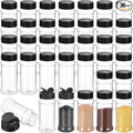 36 Pack 3 oz Clear Plastic Spice Jars by Unknown