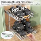 Pull out Cabinet Organizer, 2 Tiers 17"W X 21"D, Heavy Duty Smooth Sliding - Image 7