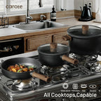 CAROTE Nonstick Pots and Pans, Induction Titanium Cookware Set 16pcs Kitchen - Image 5