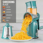 Zulay Kitchen Rotary Cheese Grater 5 Blade Cheese Shredder - Image 3