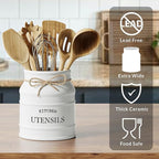 Barnyard Designs Ceramic Farmhouse Utensil Holder - Image 4
