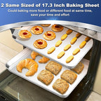 P&P CHEF 17.3 Inch Baking Cookie Sheet, Oven Pan Tray Stainless Steel Sheet Pan - Image 5