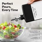 Black Glass Olive Oil Dispenser Bottle - Image 2