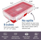 IceTopper Ice Cube Tray with 2 Attached Lids - Image 8