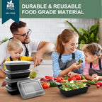 vivigu Meal Prep Containers Reusable 50 Pack - 28 oz Food Containers - Image 5