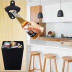 Satin Black Cast Iron Bottle Opener Wall Mounted - Image 4