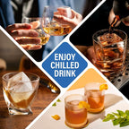 mossime Silicone Ice Cube Tray: 4pack Square Whiskey Large Ice Cube Molds - Image 7