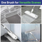 Floor Scrub Brush with Long Handle: 3 in 1 Heavy-Duty Floor Scrubber Brush with - Image 4