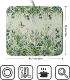 Giwawa Spring Summer Leaf Dish Drying Mat - Image 2