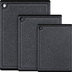 Plastic Cutting Boards for Kitchen, 3-Piece Large Cutting Board Set Dishwasher by Kikcoin