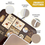 Brown Coffee Dish Drying Mat 16x18 Inch Coffee Cup Espresso Machine Pad - Image 4