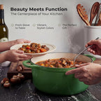 Zulay Kitchen 5 Quart Enameled Cast Iron Dutch Oven Pot - Image 7