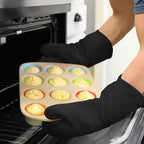 BPA-Free Silicone Oven Mitts Ultra Heat Resistant up to 500°F - Image 4