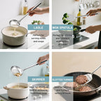Pleafind Stainless Steel Cooking Utensils Set, Nonstick Kitchen Tools Set - Image 5