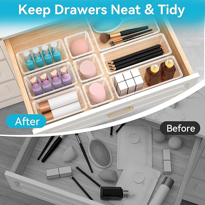 ElegantArray 36 PCS Drawer Organizer Set, 4 Sizes Tool Storage Trays, - Image 5